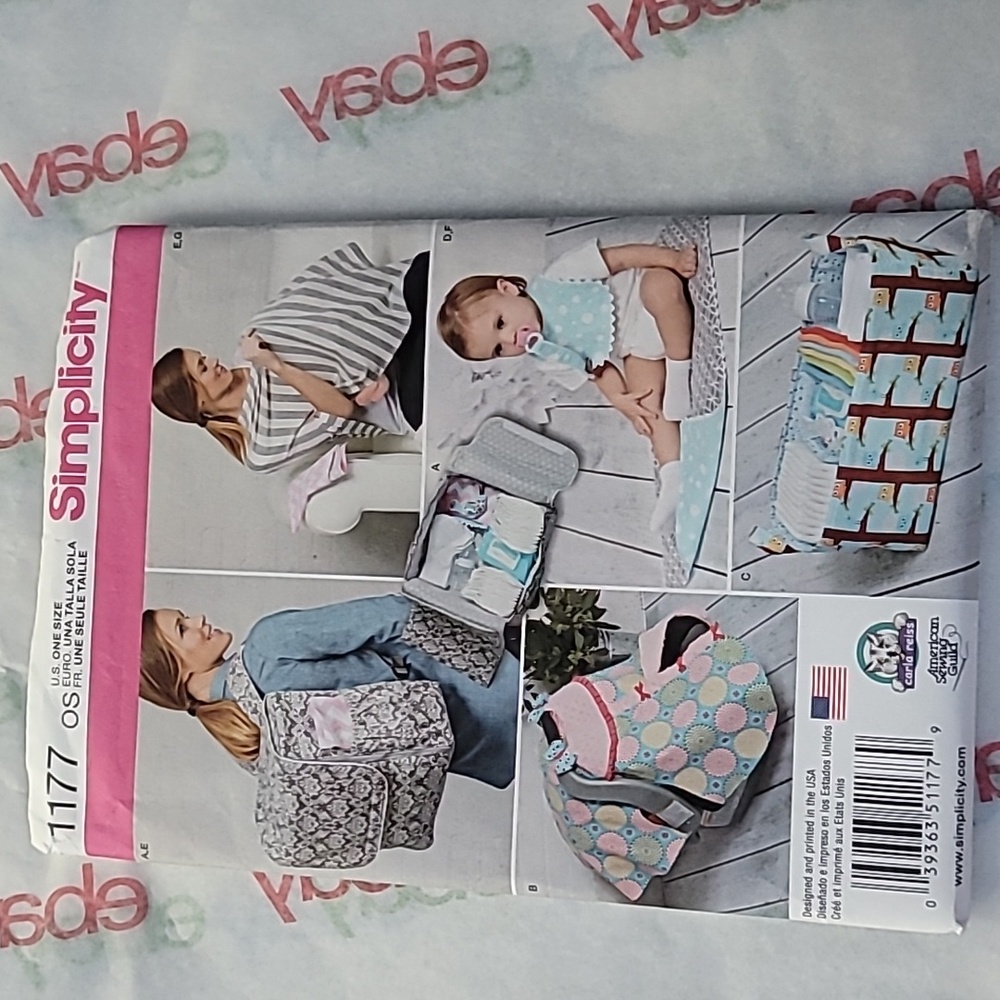 Simplicity Baby Accessories Sewing Pattern 1177 Uncut 2015